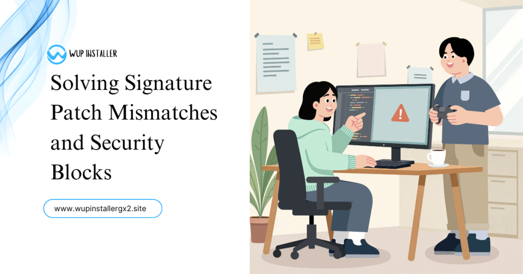 solving signature patch mismatches and security blocks